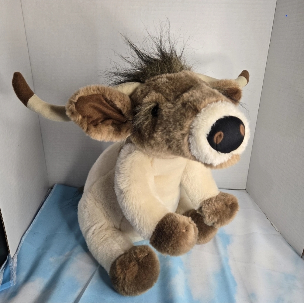 Carstens Walmart Longhorn Cow Bull Plush Stuffed Animal Poseable Realistic